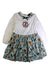 A Multicolour Long Sleeve Dresses from Daks in size 7Y for girl. (Front View)