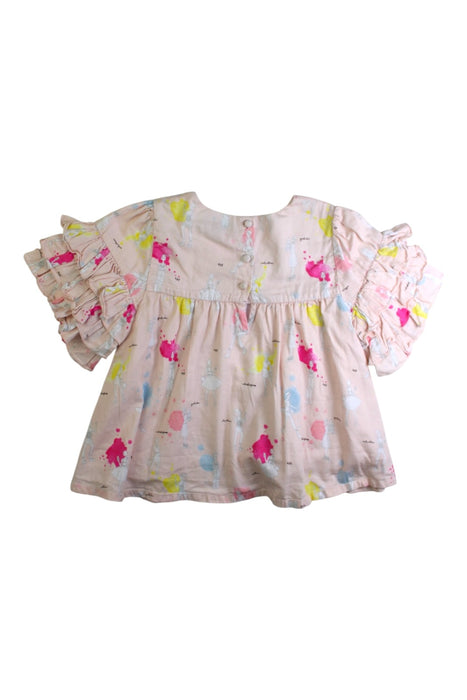A Multicolour Short Sleeve Tops from Velveteen in size 6T for girl. (Back View)