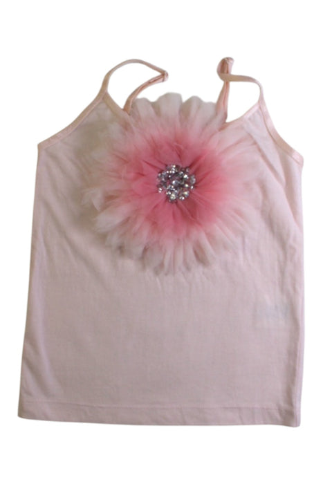 A Pink Sleeveless Tops from Tutu Du Monde in size 4T for girl. (Front View)