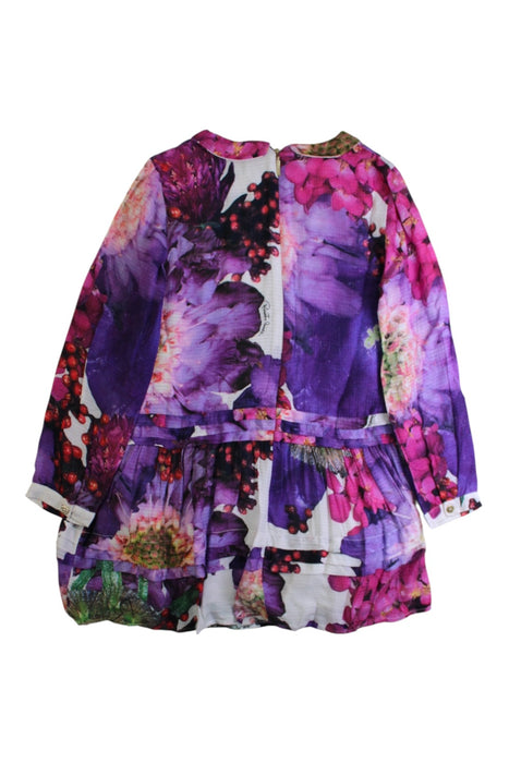 A Purple Long Sleeve Dresses from Roberto Cavalli in size 6T for girl. (Back View)