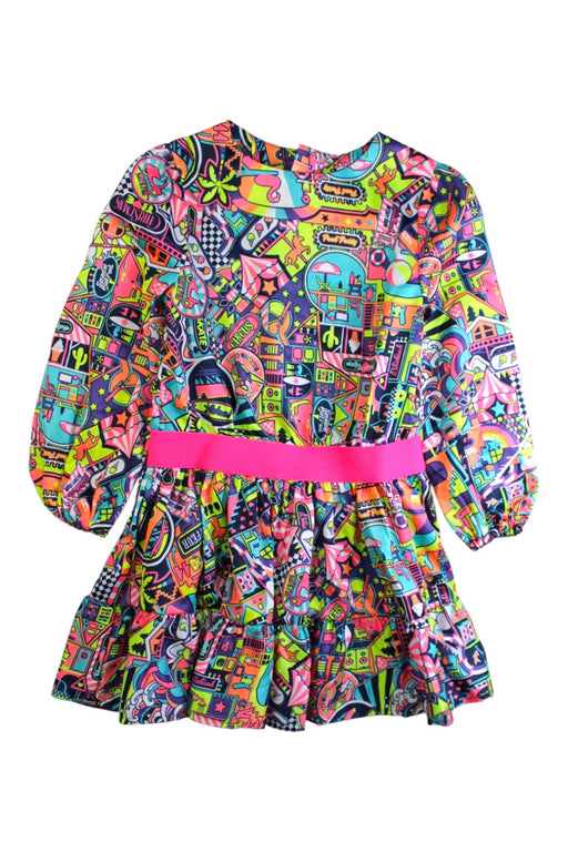 A Multicolour Long Sleeve Dresses from Billieblush in size 5T for girl. (Front View)