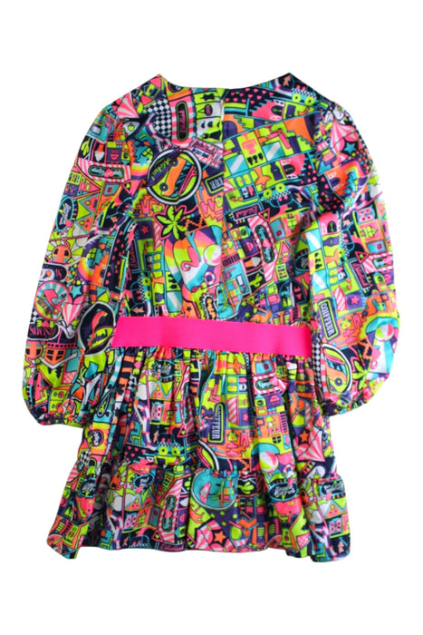 A Multicolour Long Sleeve Dresses from Billieblush in size 5T for girl. (Back View)