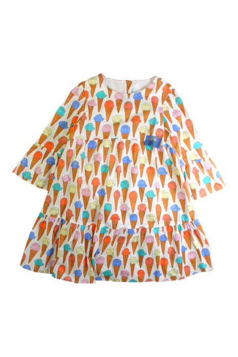 A Multicolour Long Sleeve Dresses from Nanos in size 6T for girl. (Front View)