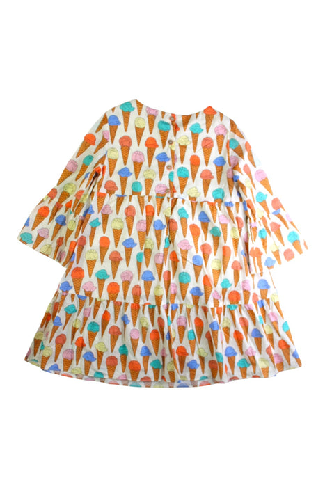 A Multicolour Long Sleeve Dresses from Nanos in size 6T for girl. (Back View)