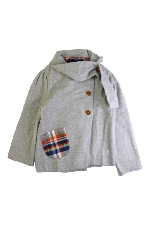 A Grey Coats from Jessie and James in size 4T for girl. (Front View)