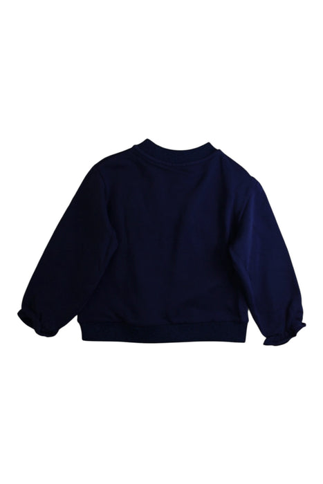 A Navy Crewneck Sweatshirts from Billieblush in size 5T for girl. (Back View)