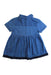 A Blue Short Sleeve Dresses from Armani in size 6T for girl. (Back View)