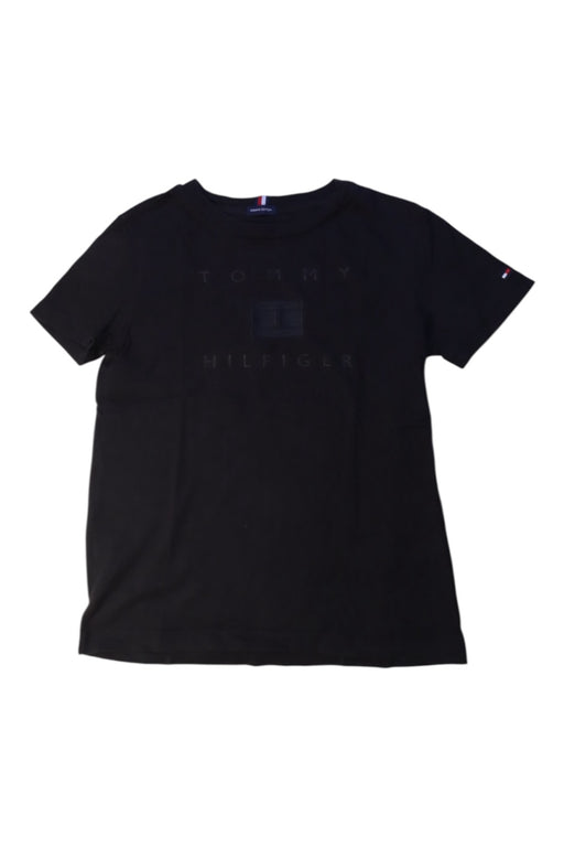 A Black Short Sleeve T Shirts from Tommy Hilfiger in size 8Y for boy. (Front View)
