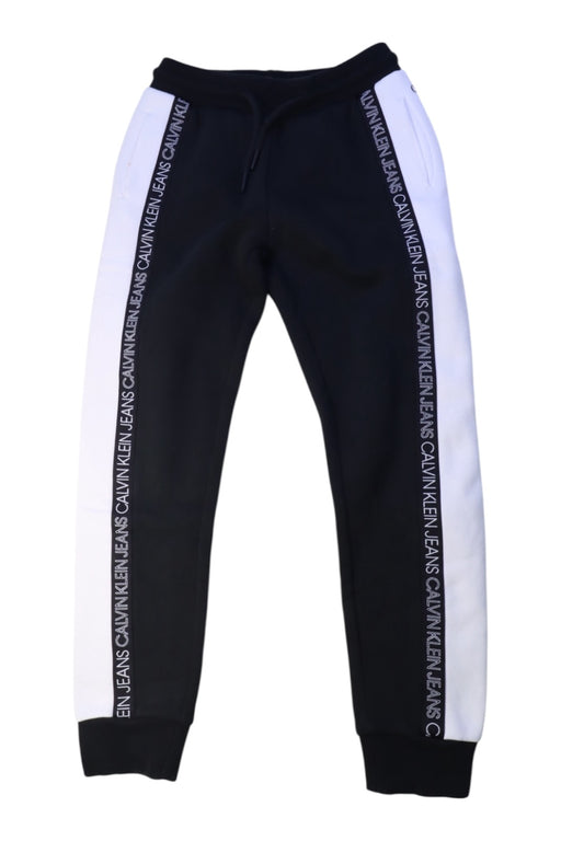 A Black Sweatpants from Calvin Klein in size 8Y for boy. (Front View)