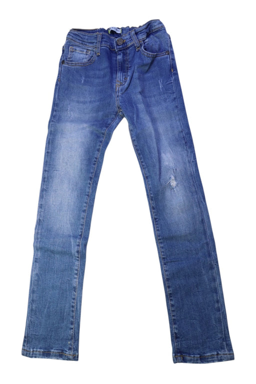 A Blue Jeans from Ice Iceberg in size 7Y for boy. (Front View)