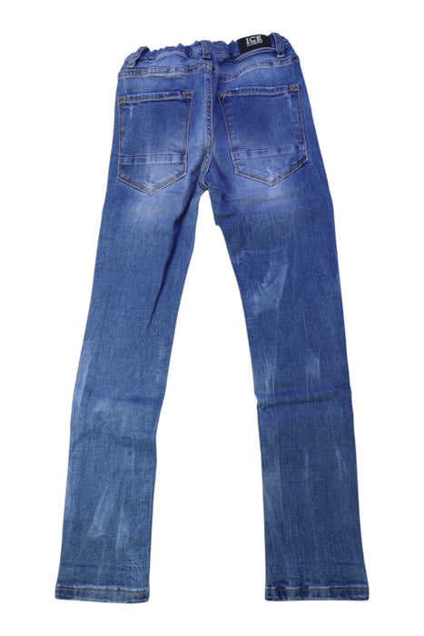 A Blue Jeans from Ice Iceberg in size 7Y for boy. (Back View)