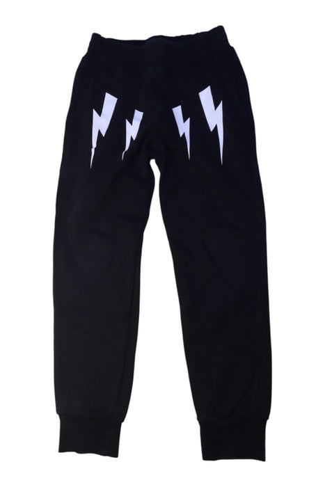 A Black Sweatpants from Neil Barrett Kids in size 8Y for boy. (Front View)