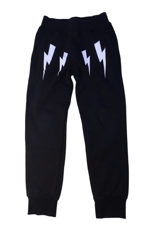 A Black Sweatpants from Neil Barrett Kids in size 8Y for boy. (Front View)