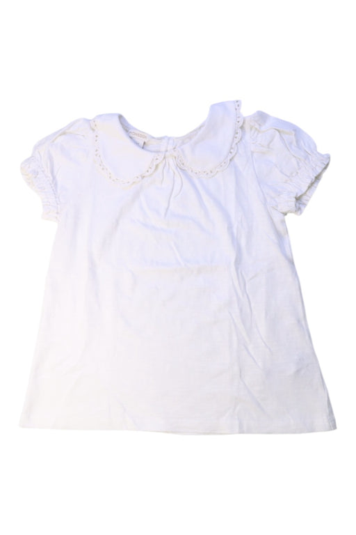 A White Short Sleeve Tops from Monsoon in size 7Y for girl. (Front View)