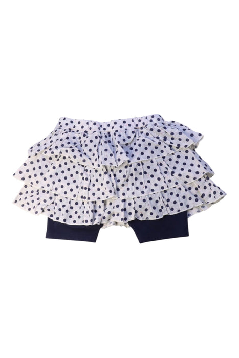 A White Skorts from As Know As Ponpoko in size 7Y for girl. (Back View)