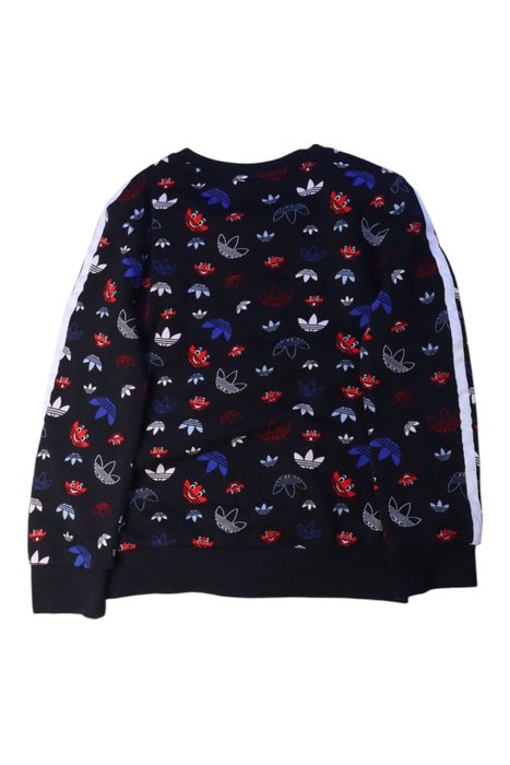 A Black Crewneck Sweatshirts from Adidas in size 6T for boy. (Back View)