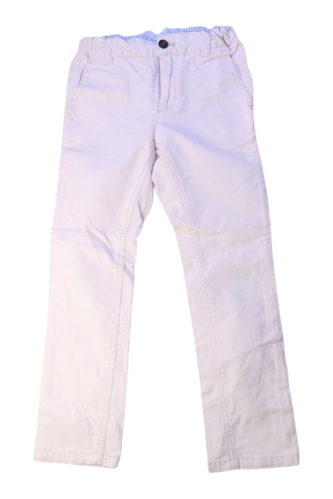 A White Casual Pants from Jacadi in size 6T for boy. (Front View)