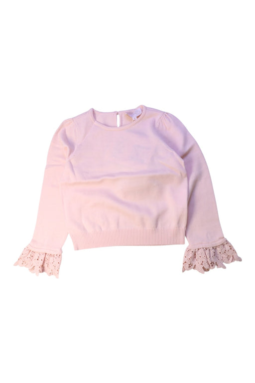 A Pink Long Sleeve Tops from Nicholas & Bears in size 6T for girl. (Front View)