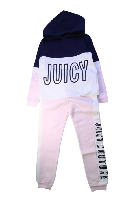 A Navy Pants Sets from Juicy Couture in size 7Y for girl. (Front View)
