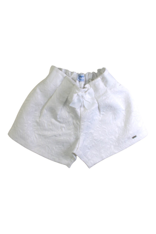 A White Shorts from Mayoral in size 5T for girl. (Front View)