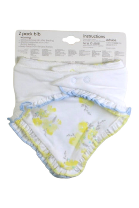 A White Bibs from Mothercare in size 3-6M for girl. (Back View)