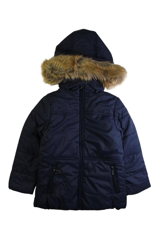 A Navy Puffer/Quilted Coats & Outerwear from Jacadi in size 6T for neutral. (Front View)