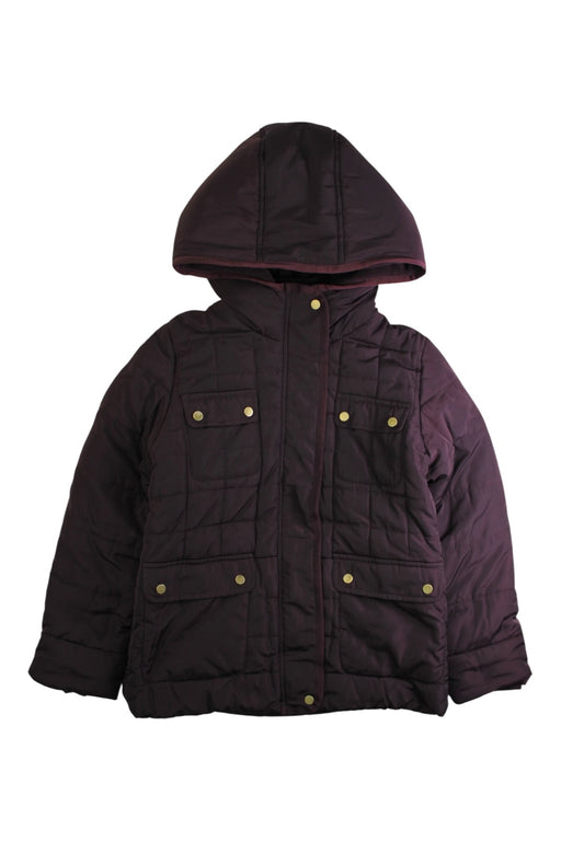 A Burgundy Puffer/Quilted Coats & Outerwear from Jacadi in size 10Y for neutral. (Front View)