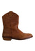 A Brown Casual Boots from Nanos in size 10Y for girl. (Front View)