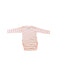 A Pink Long Sleeve Bodysuits from Piccalilly in size 12-18M for neutral. (Back View)