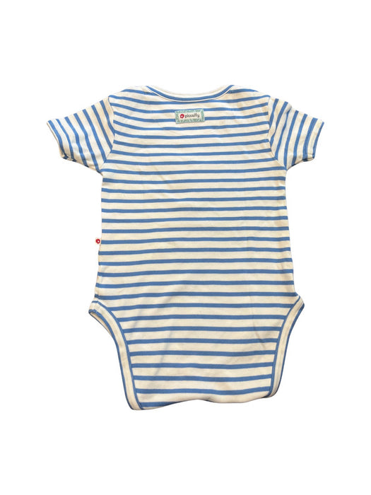 A Blue Short Sleeve Bodysuits from Piccalilly in size 12-18M for neutral. (Back View)