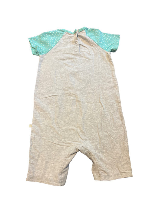 A Grey Short Sleeve Rompers from Frugi in size 18-24M for neutral. (Back View)