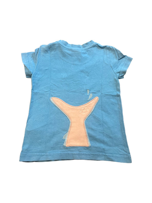 A Blue Short Sleeve T Shirts from Frugi in size 3T for neutral. (Back View)