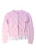 A Pink Cardigans from As Know As Ponpoko in size 2T for girl. (Front View)