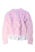A Pink Cardigans from As Know As Ponpoko in size 2T for girl. (Back View)