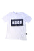 A White Short Sleeve T Shirts from MSGM in size 8Y for boy. (Front View)