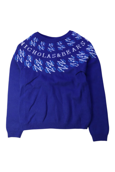 A Blue Knit Sweaters from Nicholas & Bears in size 8Y for neutral. (Front View)