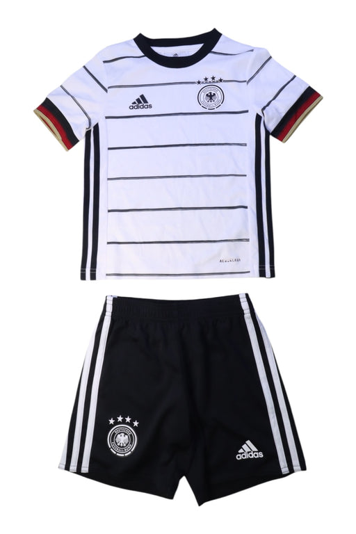 A Black Shorts Sets from Adidas in size 5T for boy. (Front View)