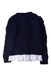 A Navy Cardigans from As Know As Ponpoko in size 5T for girl. (Back View)