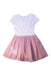 A White Short Sleeve Dresses from Monsoon in size 7Y for girl. (Back View)