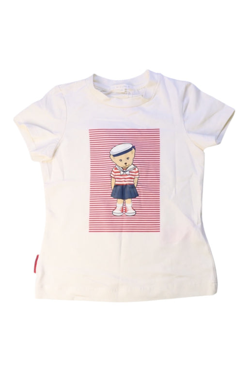 A White Short Sleeve T Shirts from Nicholas & Bears in size 6T for girl. (Front View)