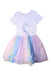 A Multicolour Short Sleeve Dresses from Monsoon in size 7Y for girl. (Front View)