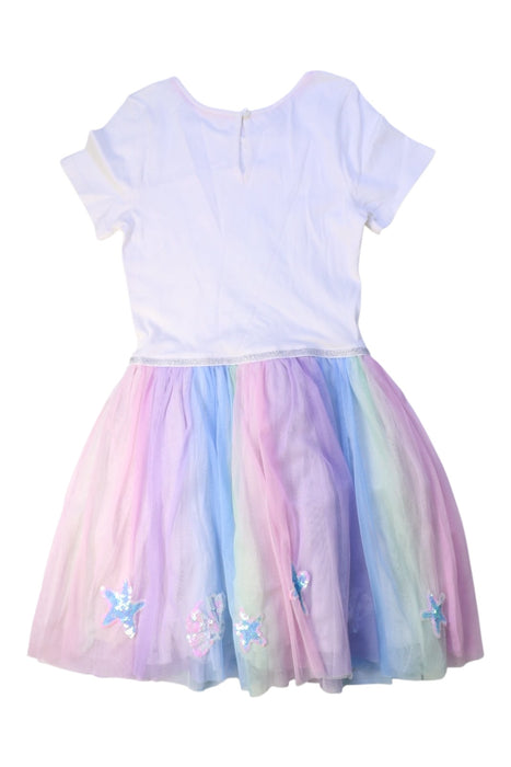 A Multicolour Short Sleeve Dresses from Monsoon in size 7Y for girl. (Back View)