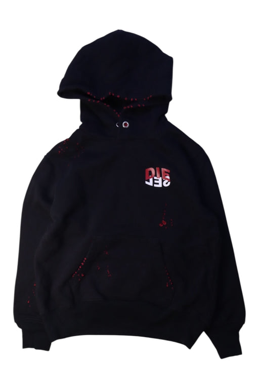 A Black Hooded Sweatshirts from Diesel in size 8Y for boy. (Front View)
