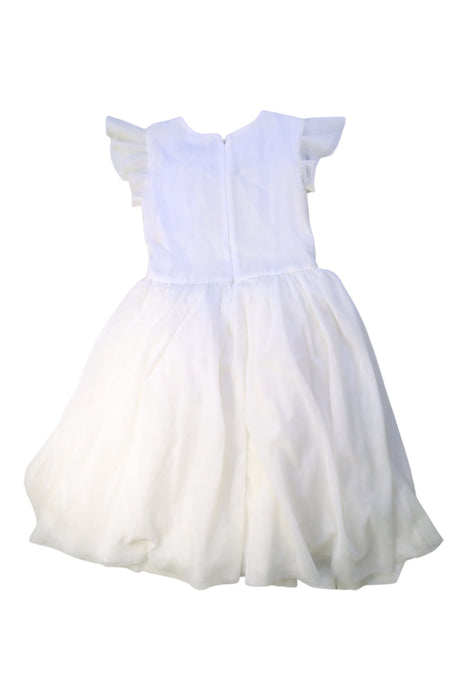 A White Short Sleeve Dresses from Paisley of London in size 7Y for girl. (Back View)