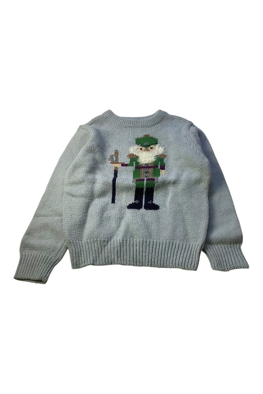 A Blue Knit Sweaters from Kingkow in size 4T for boy. (Front View)