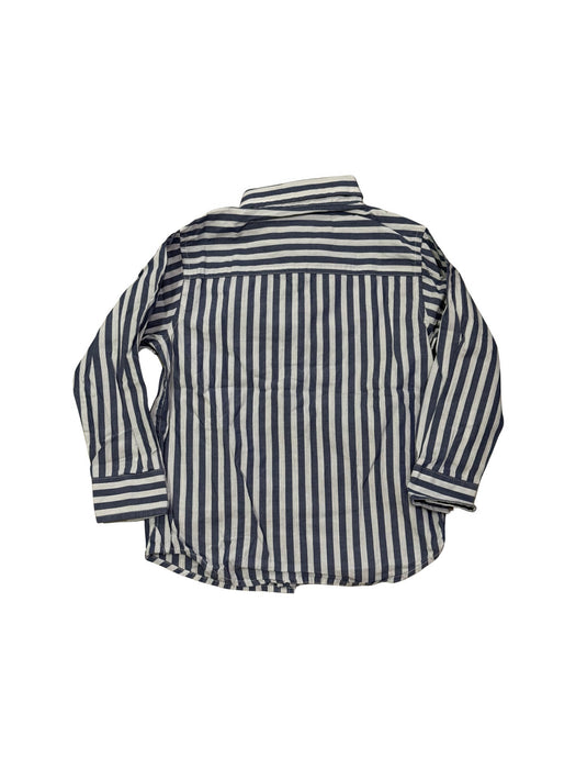 A Navy Long Sleeve Shirts from Chickeeduck in size 2T for neutral. (Back View)