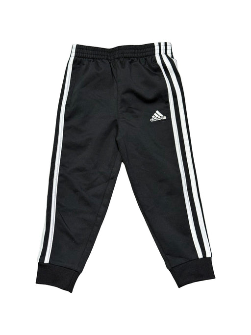 A Black Active Pants from Adidas in size 3T for neutral. (Front View)