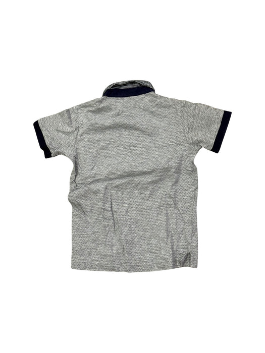 A Grey Short Sleeve Polos from Chickeeduck in size 2T for boy. (Back View)