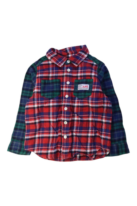 A Red Long Sleeve Shirts from X-girl in size 2T for boy. (Front View)