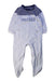 A Grey Long Sleeve Rompers from Tommy Hilfiger in size 6-12M for boy. (Front View)